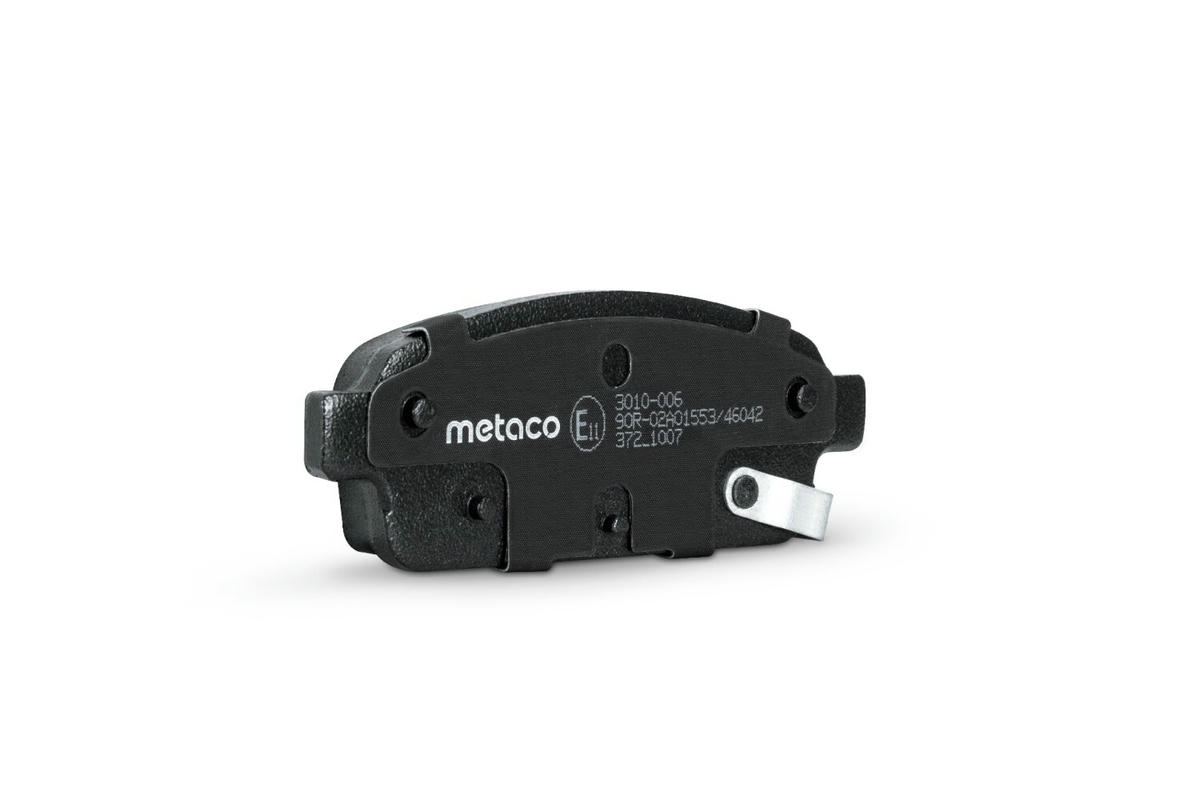 Колодки тормозные задние дисковые к-кт metaco 3010-006 preview 3