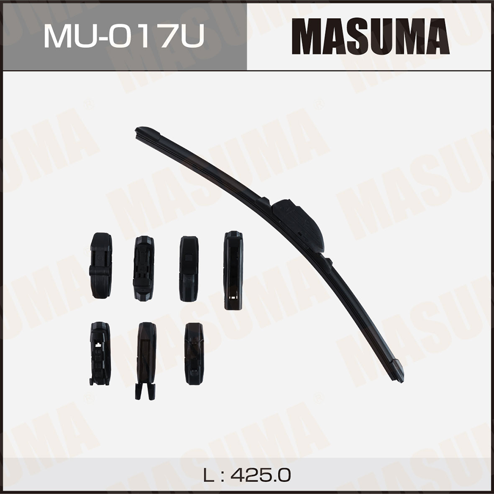Щетка стеклоочистителя 425 мм бескаркасная 1 шт MASUMA Nano Graphite MU-017U preview 1