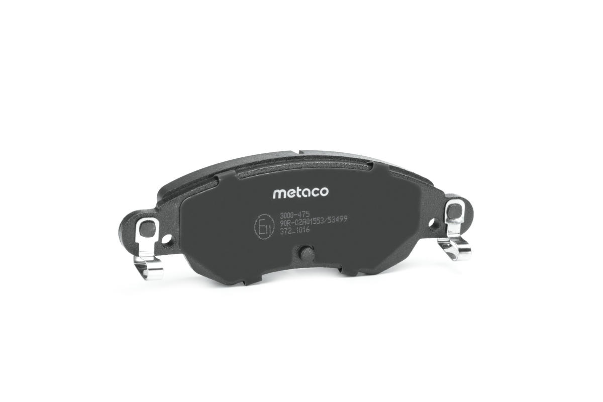 Колодки тормозные передние к-кт metaco 3000-475 preview 2