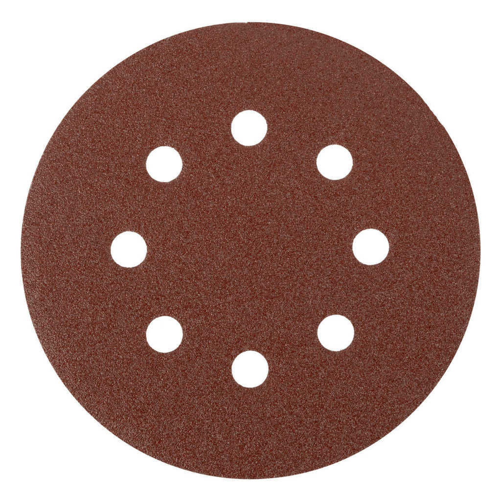 Круг абразивный на ворс. подложке под "липучку" перфорированный P100 125мм 5шт MATRIX preview 2