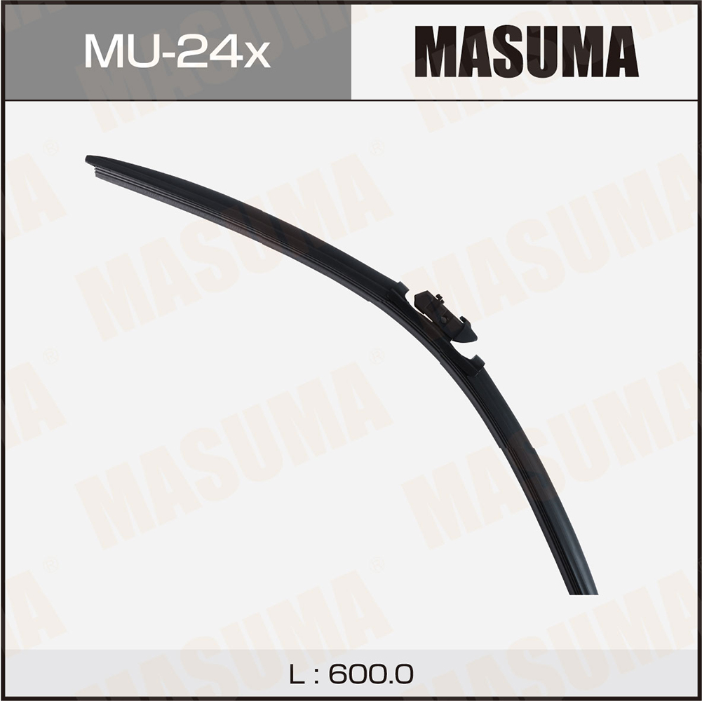 Щетка стеклоочистителя 600 мм бескаркасная 1 шт MASUMA Flat Wiper Blade MU-24x preview 1