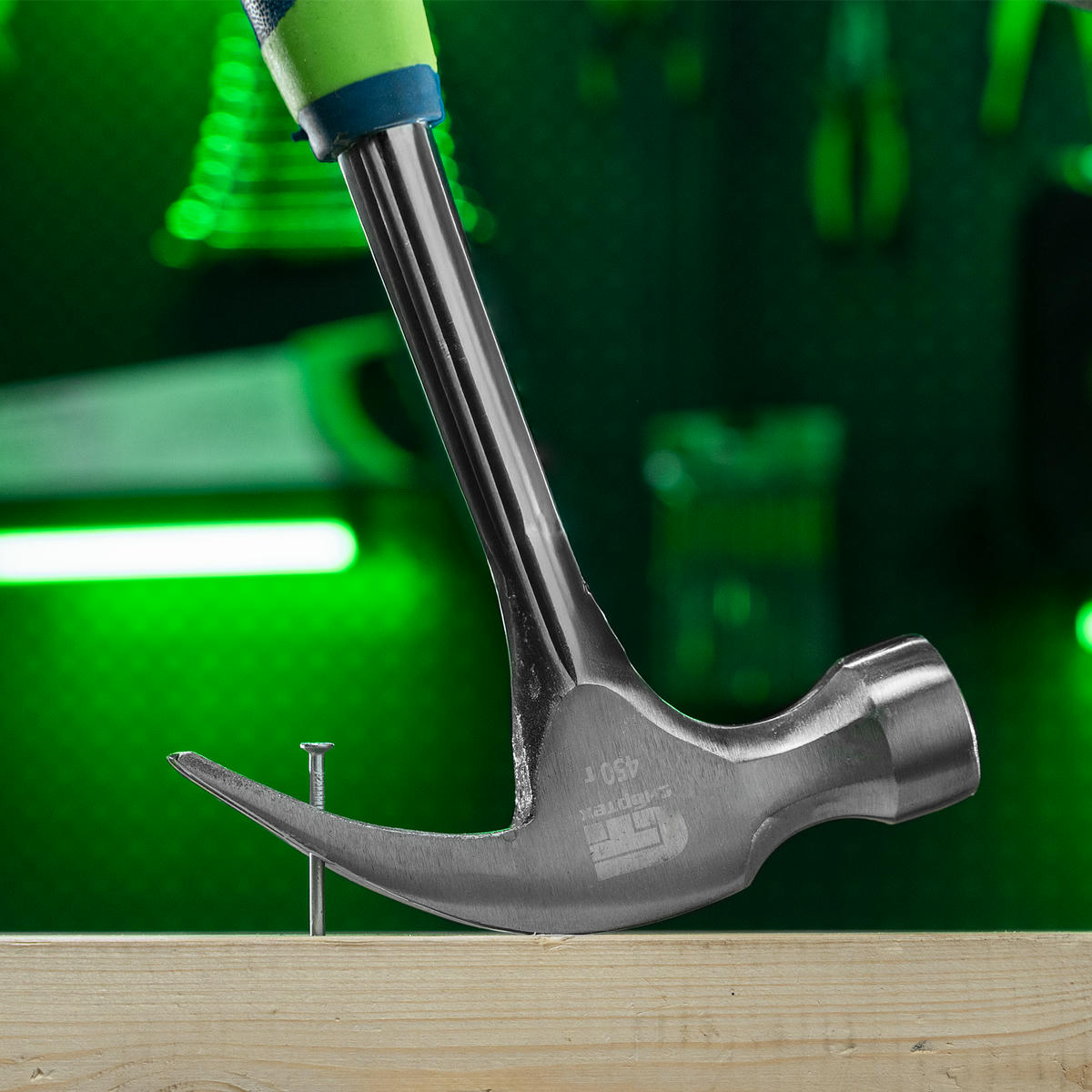 Молоток-гвоздодер 450гр. металл. обрезин. ручка СИБРТЕХ preview 8