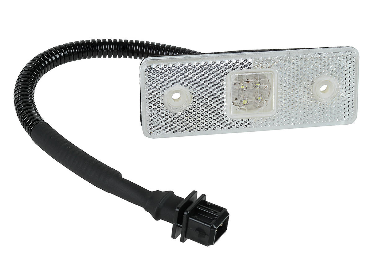 87-33634-SX_фонарь габаритный! LED БЕЛЫЙ прямоугольный с проводом Omn MB preview 1