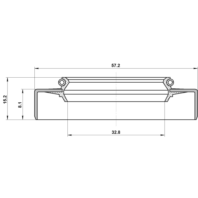 Сальник привода32.8X57.2X8.1X15.2 preview 2