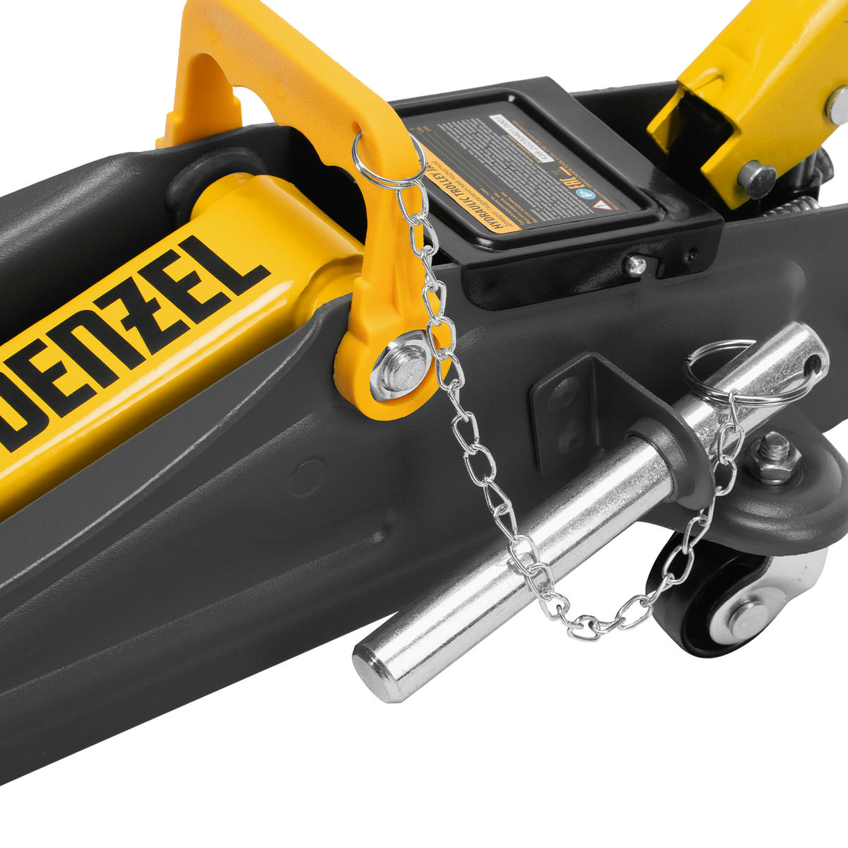 Домкрат подкатной гидравлический 2т 130-330мм с фиксатором (в кейсе) DENZEL preview 14