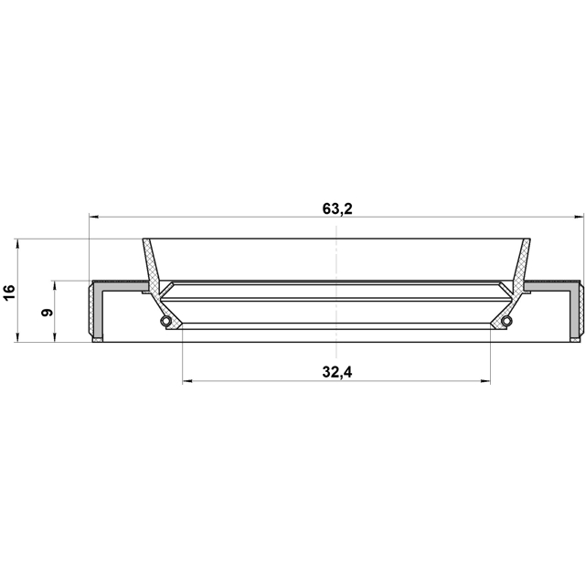 95HBY34630915L_сальник дифференциала! 34x63x9/15.5 Toyota Celica/Carina/Corolla 83> preview 2