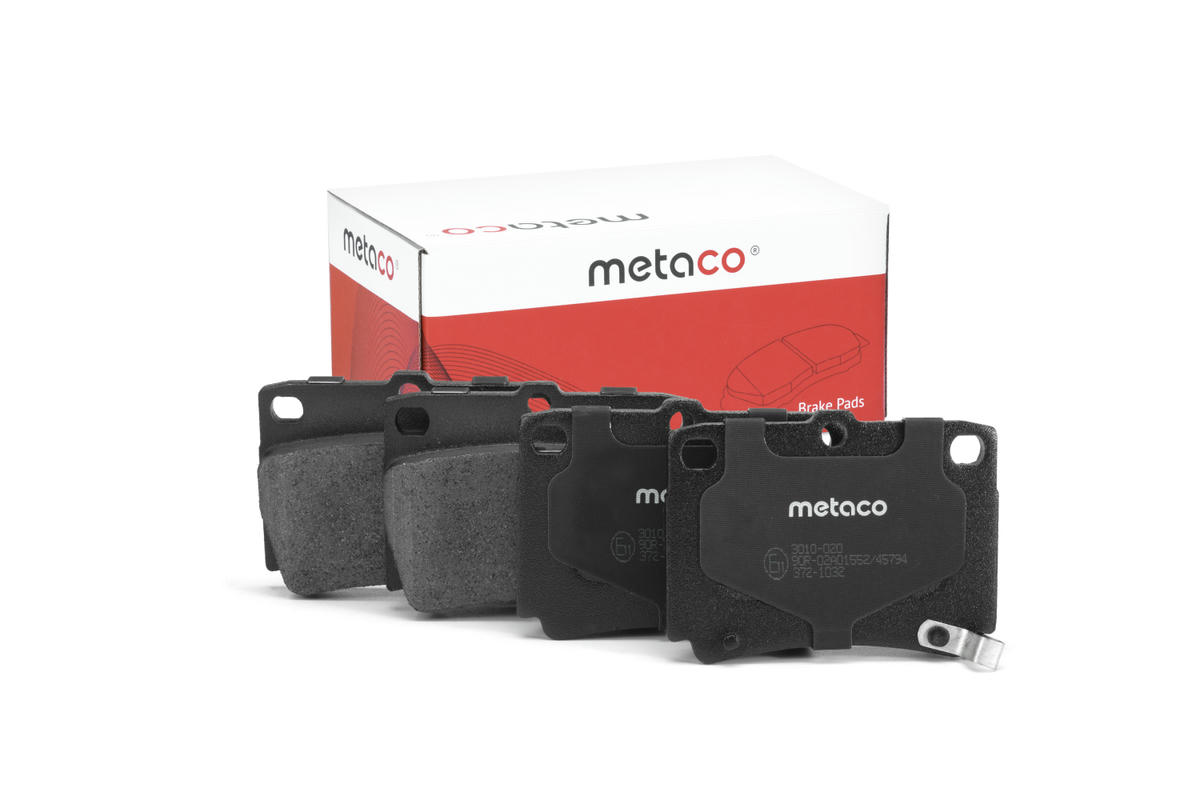 Колодки тормозные задние дисковые к-кт metaco 3010-020 preview 1