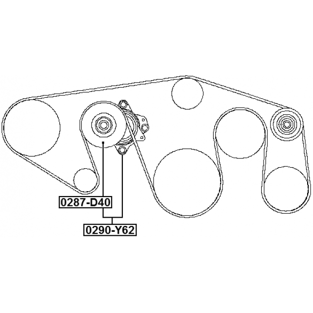 Натяжитель ремня FEBEST 0290-Y62 preview 2