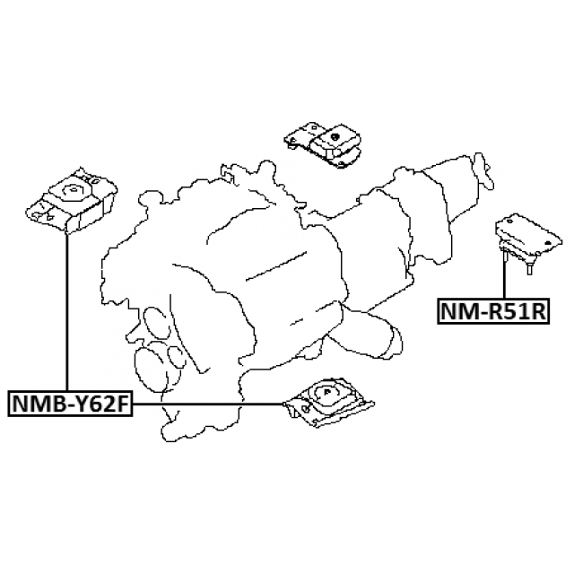 Сайлентблок FEBEST NMB-Y62F preview 2
