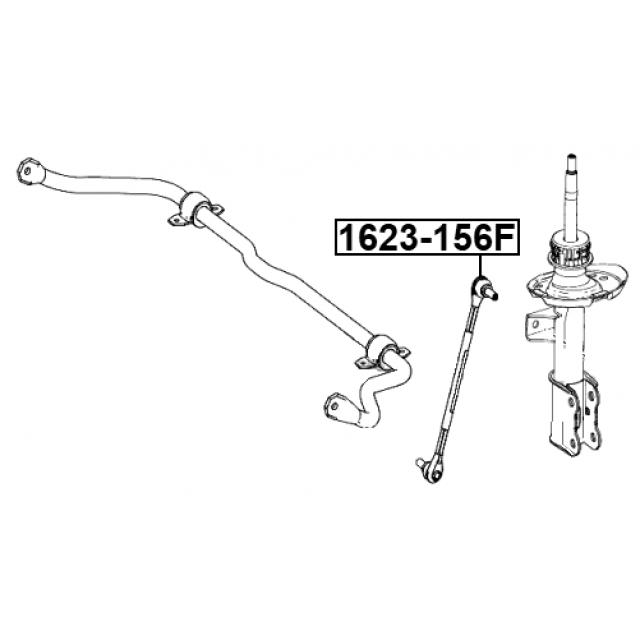 Стойка переднего стабилизатора FEBEST 1623-156F preview 2