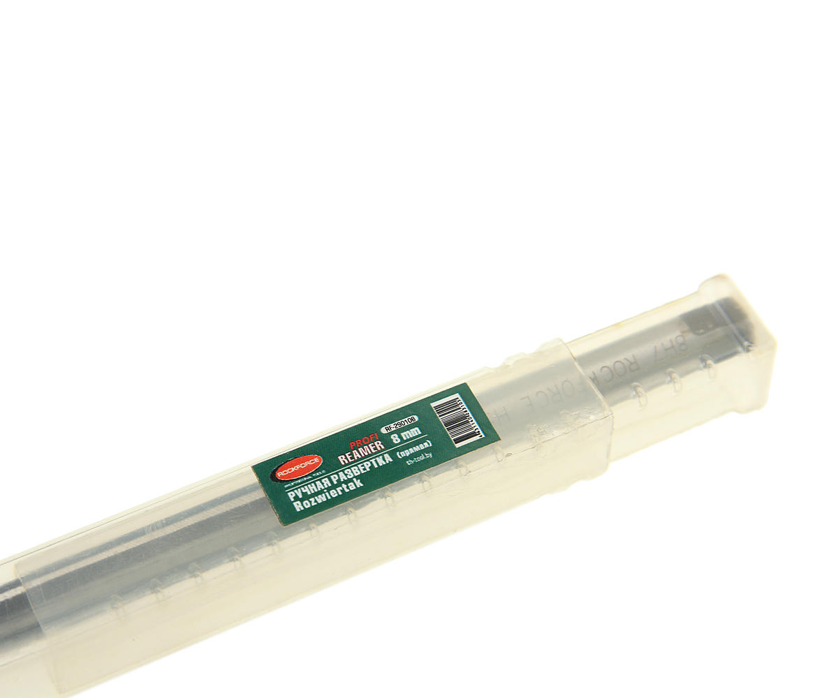Развертка ручная (прямая) 8мм, в пластиковом футляре ROCKFORCE preview 1