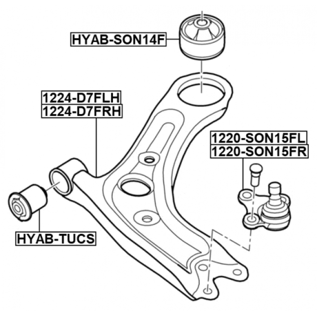 Опора шаровая передняя нижняя левая preview 2