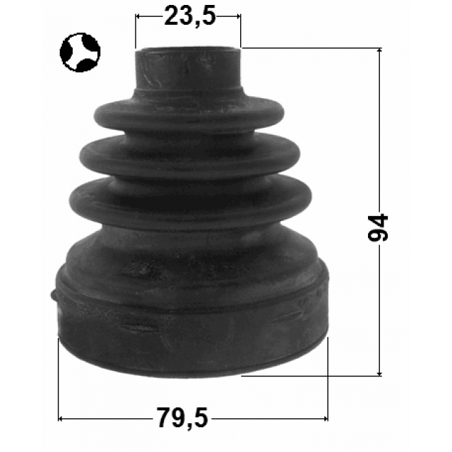 0215J32T_пыльник ШРУСа внутренний к-кт! Ford Focus II,Nissan Teana J32 08-11 preview 2