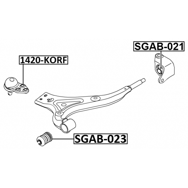 Опора шаровая FEBEST 1420-KORF preview 2