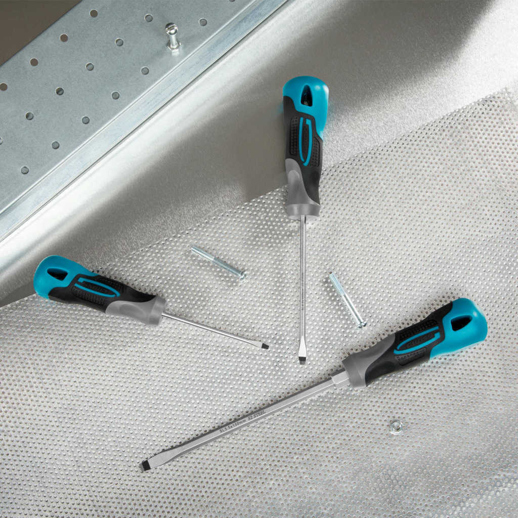 Набор отвёрток SL3 шт, S2, трехкомпонентная рукоятка GROSS preview 1