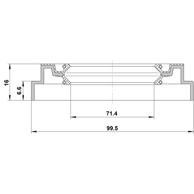 95QDS-73990716X_сальник ступицы передний! 71.4x99.5x6.6x1 Toyota Hilux 11> preview 2