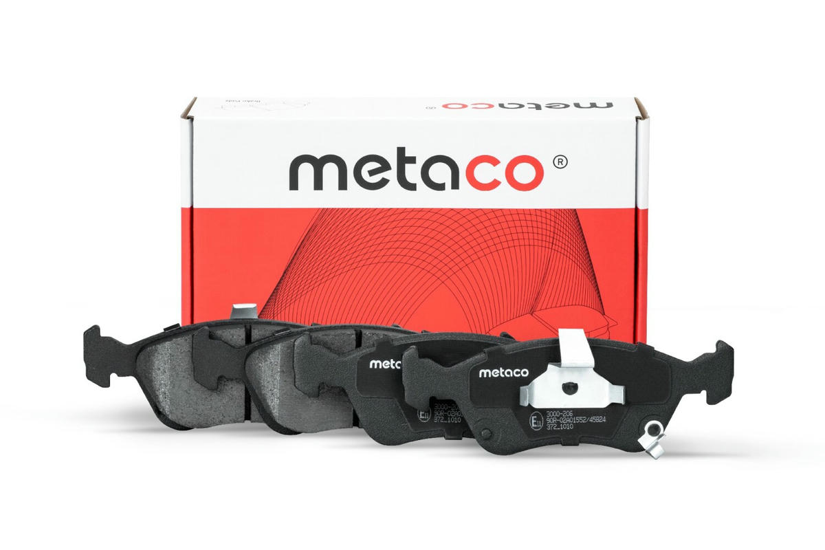 Колодки тормозные передние к-кт metaco 3000-206 preview 1