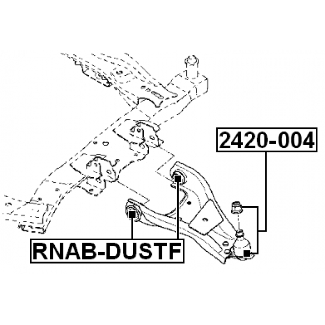 Опора шаровая переднего нижнего рычага preview 2