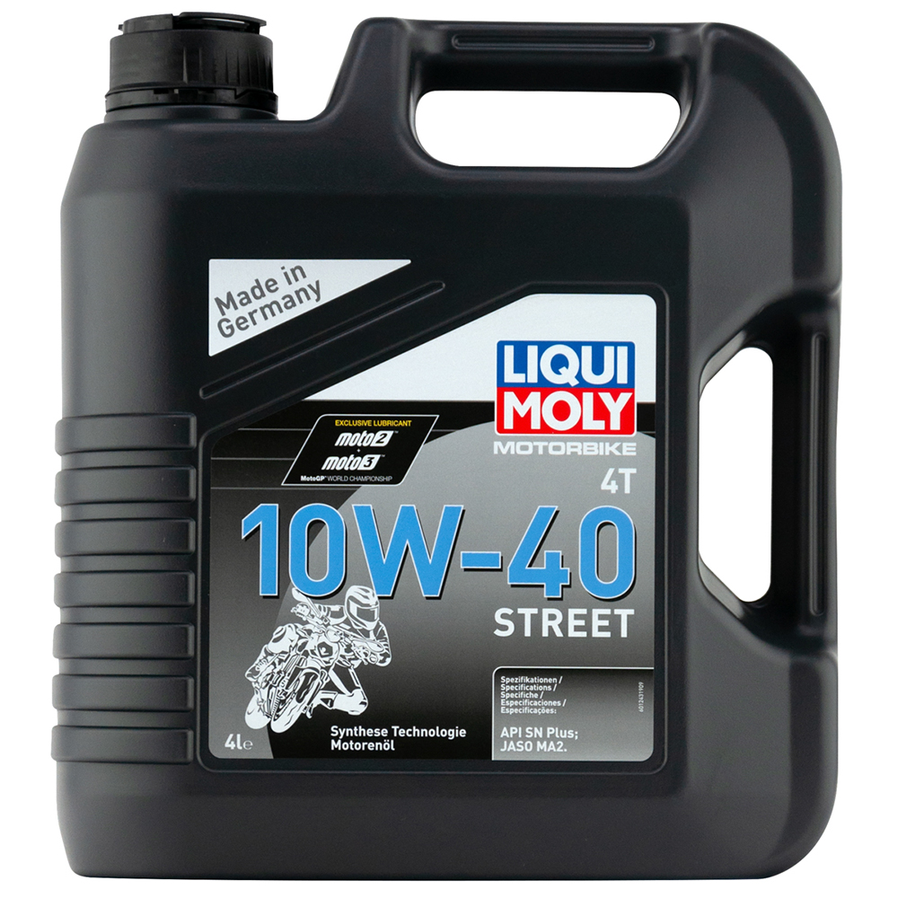 Масло моторное LIQUI MOLY для мотоц. 4Т Motorbike Street MA2 10W40 п/синт. 4л preview 1