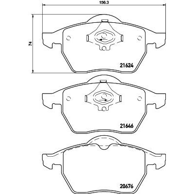 Колодки тормозные передние к-кт TRIALLI PF 4162 preview 2
