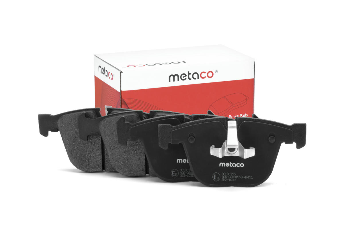 Колодки тормозные задние дисковые к-кт metaco 3010-155 preview 1