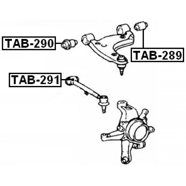 Сайлентблок FEBEST TAB-289 preview 2