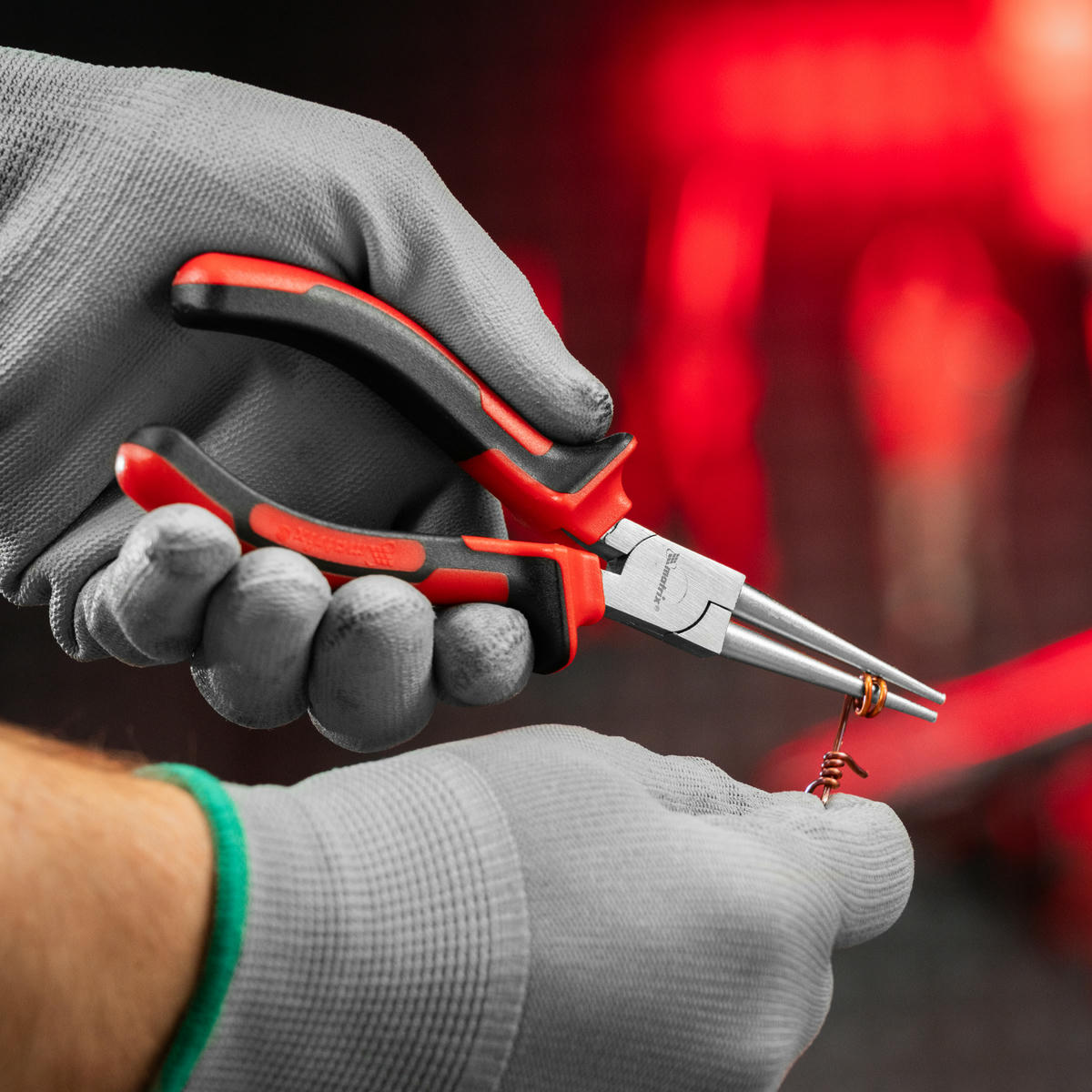 MATRIX 17355 Круглогубцы NICKEL, 160 мм, никелированные, двухкомпонентные рукоятки preview 8