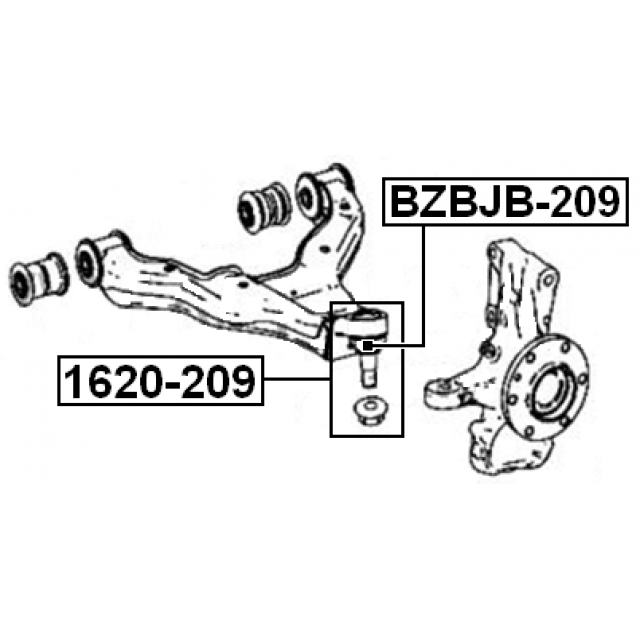 Пыльник шаровой опоры FEBEST BZBJB-209 preview 2