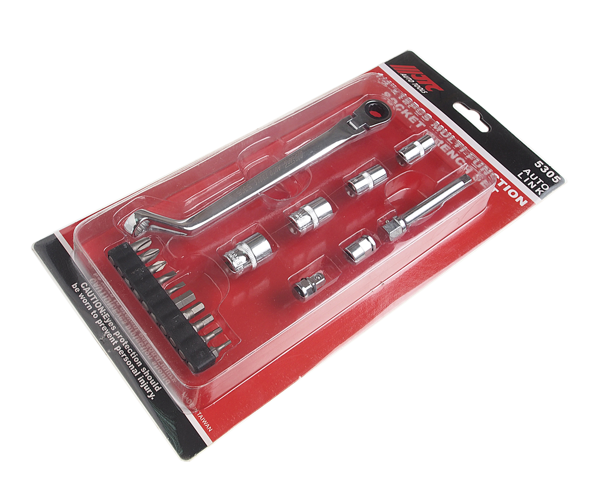 Набор торцевых головок многофункциональный 1/4" в кейсе (18ед) JTC preview 1