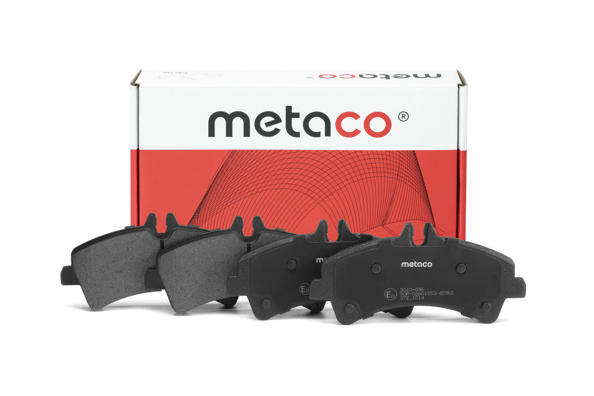Колодки тормозные задние дисковые к-кт metaco 3010-096 preview 1