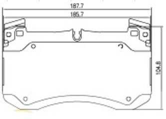 Колодки торм. для а/м Mercedes GLE (V167/C167) (18-) диск. перед. т/с Brembo (AMG) (PF 2252) preview 3
