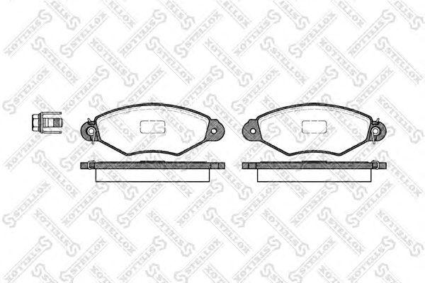654 000B-SX_колодки дисковые п.! с антискр. пл. Citroen Xsara 1.4i 98-05,Peugeot 306 1.1-1.4i 94-01 preview 1