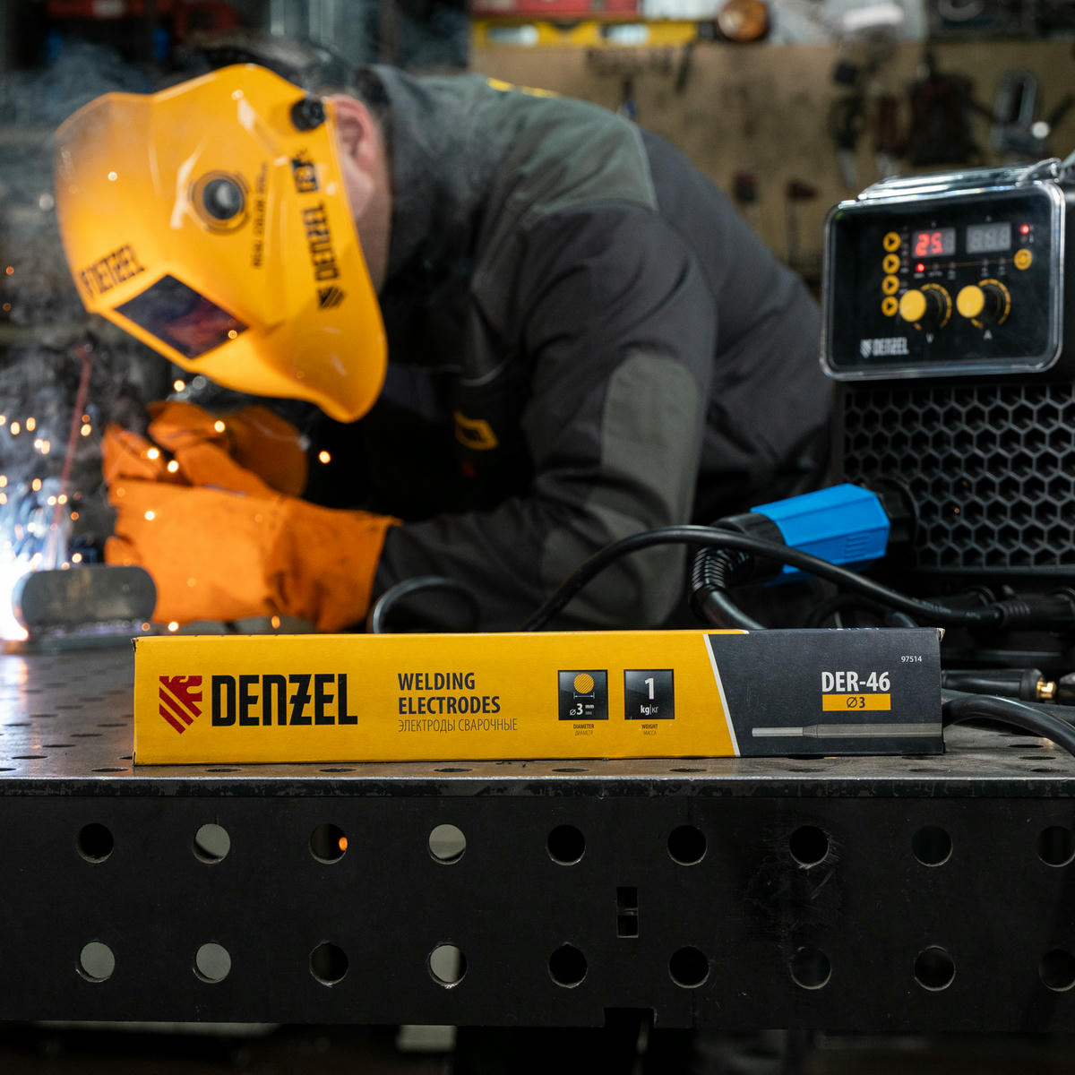 Электроды DER-46, диам. 3 мм, 1 кг, рутиловое покрытие Denzel preview 7