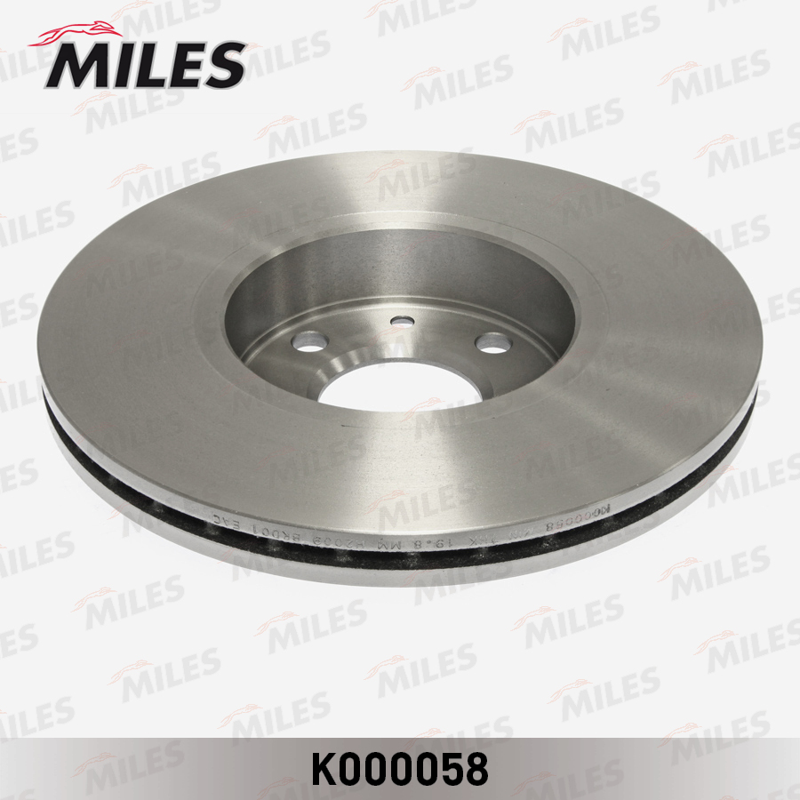 Диск тормозной передний вентилируемый MILES K000058 preview 2