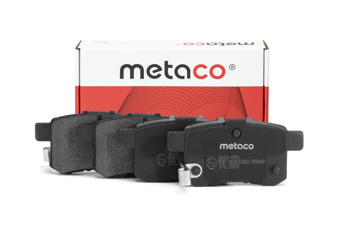 Колодки тормозные задние дисковые к-кт metaco 3010-093 preview 1