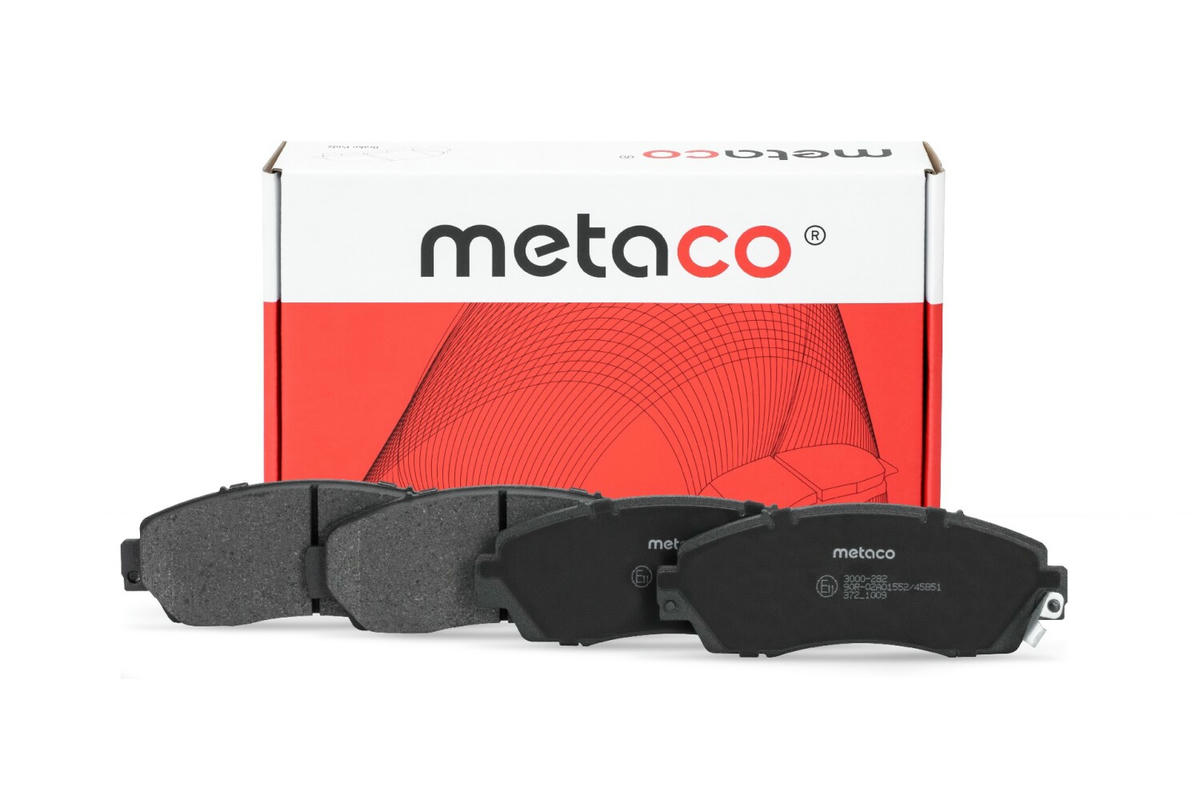 Колодки тормозные передние к-кт metaco 3000-282 preview 1