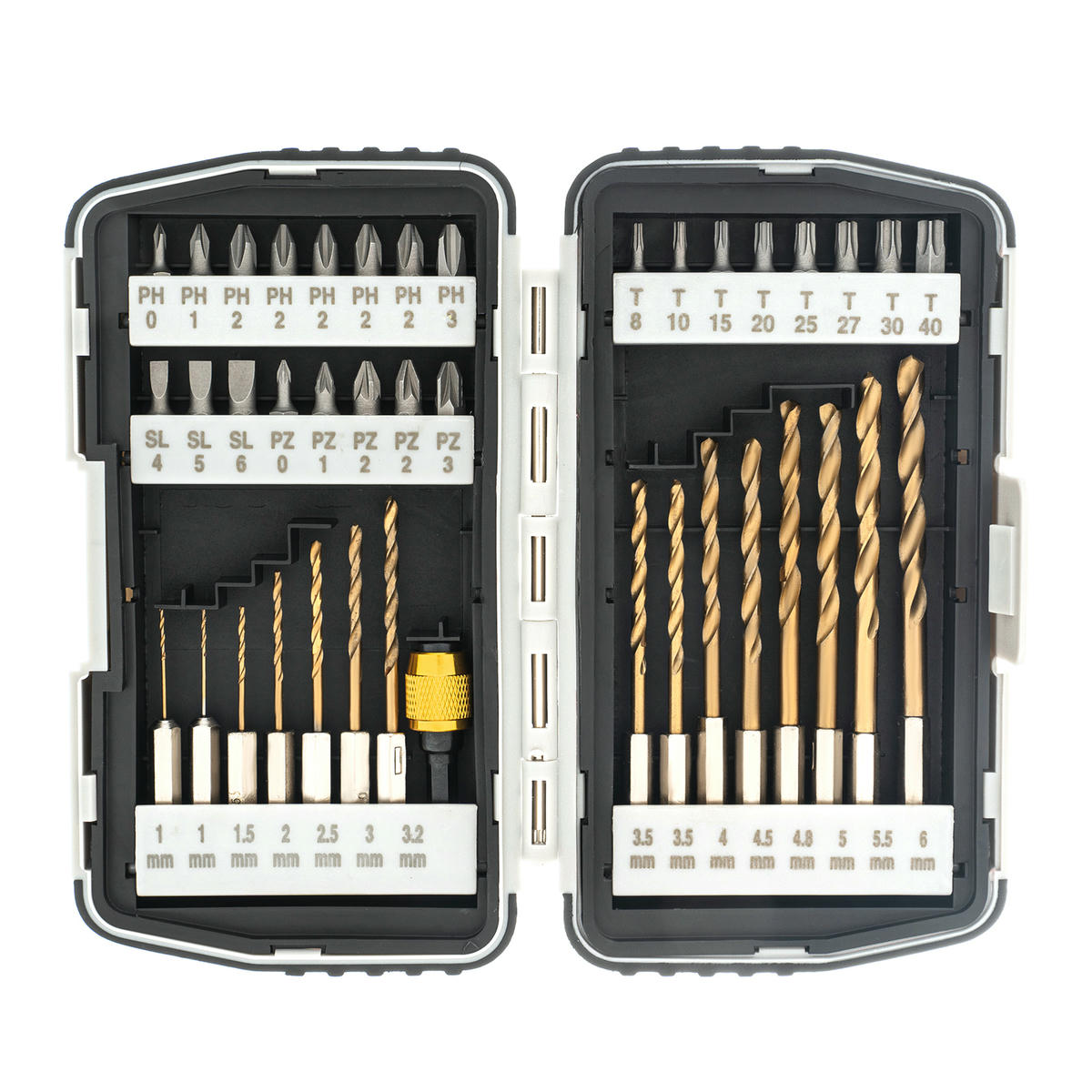 Набор бит и сверл, магнитный адаптер MATRIX (пласт. бокс) 40пр preview 1