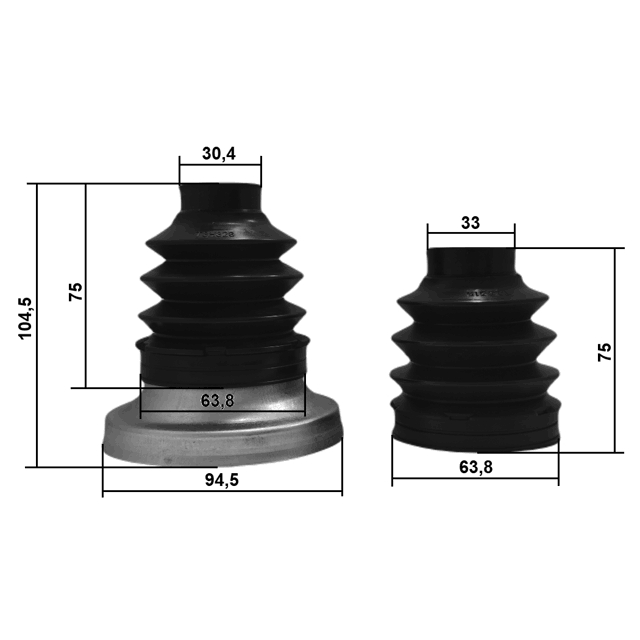 Пыльник ШРУСа FEBEST 1617P-212R preview 2 Пыльник ШРУСа FEBEST 1617P-212R preview 2
