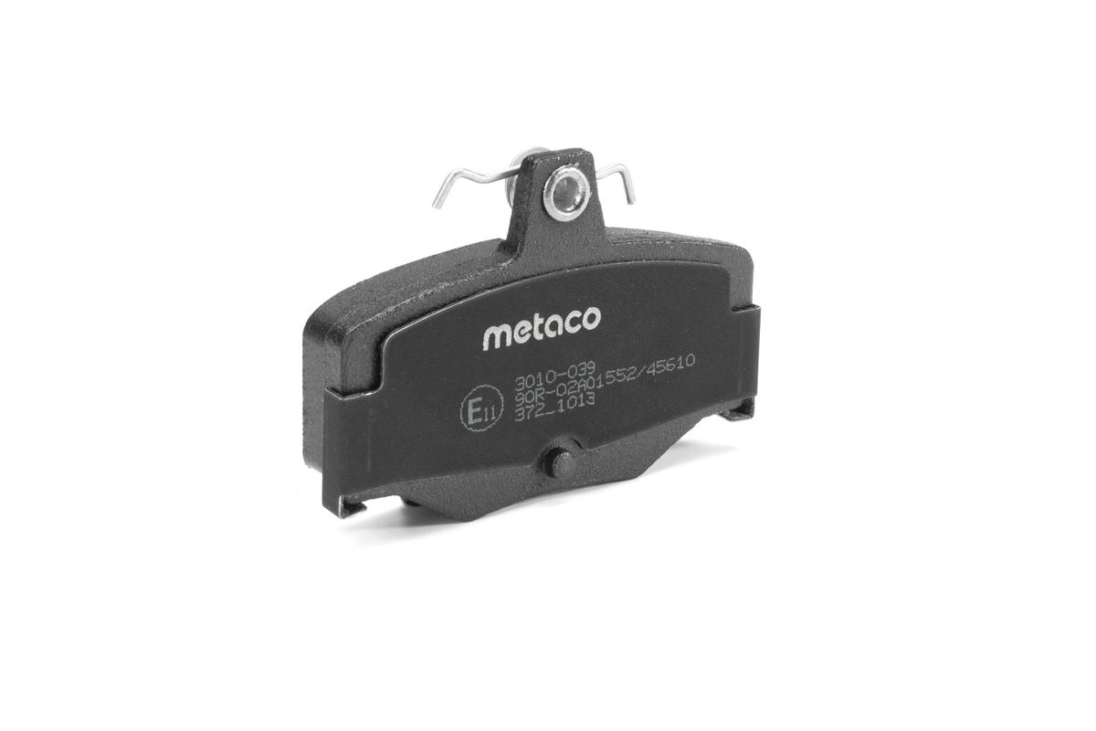 Колодки тормозные задние дисковые к-кт metaco 3010-039 preview 2