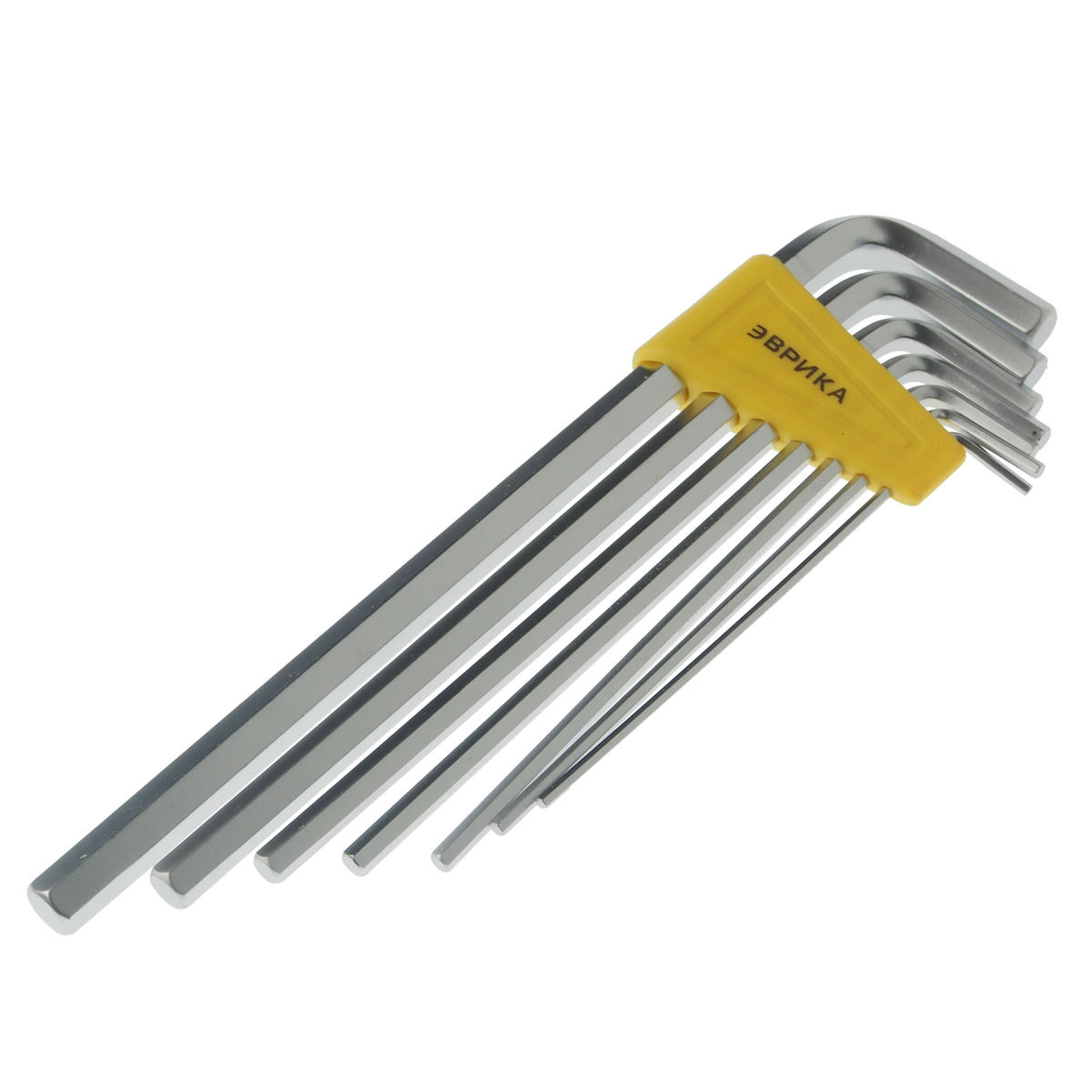 Набор ключей шестигранных Г-образных экстра длинных 2.5-10мм 7пр. ЭВРИКА preview 1