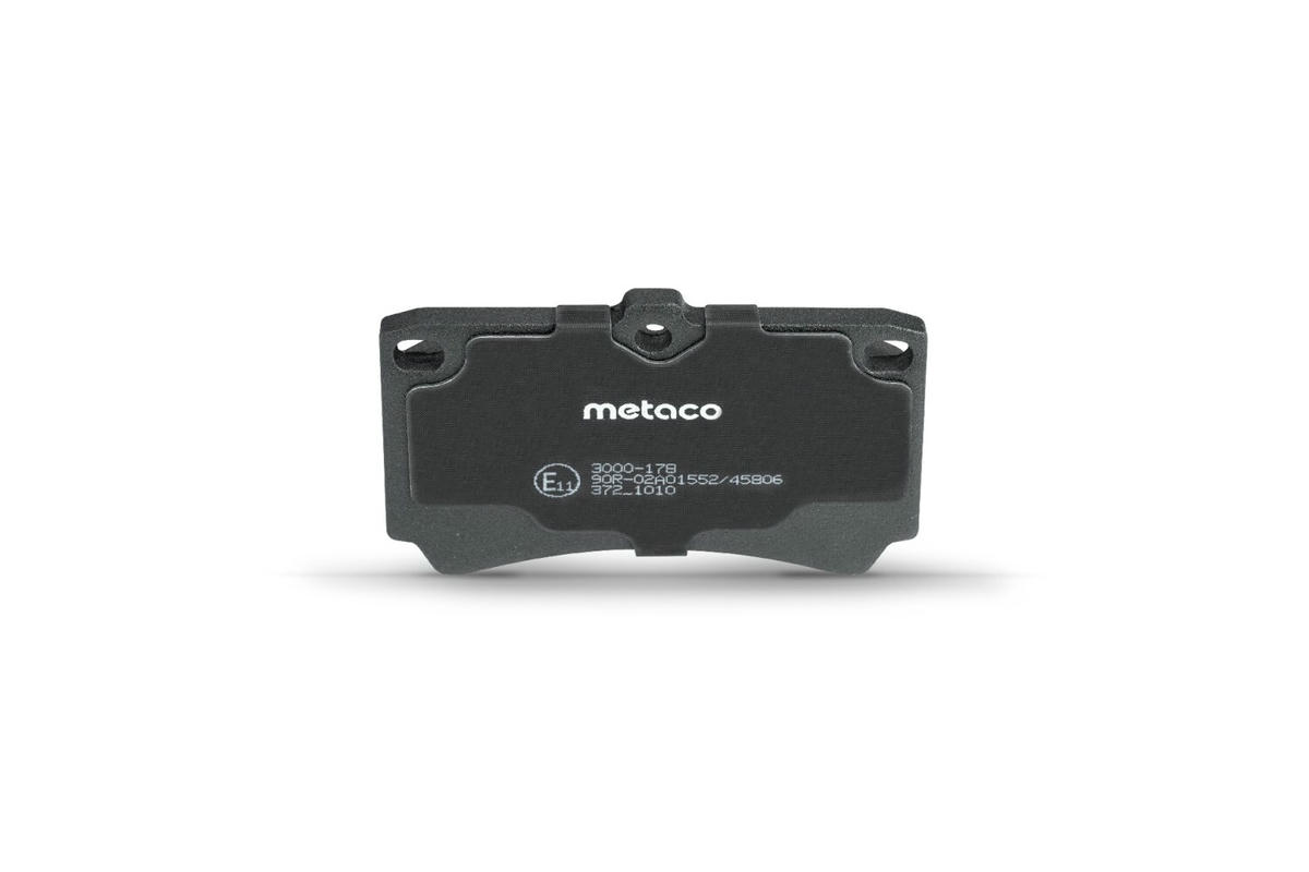 Колодки тормозные передние к-кт metaco 3000-178 preview 5