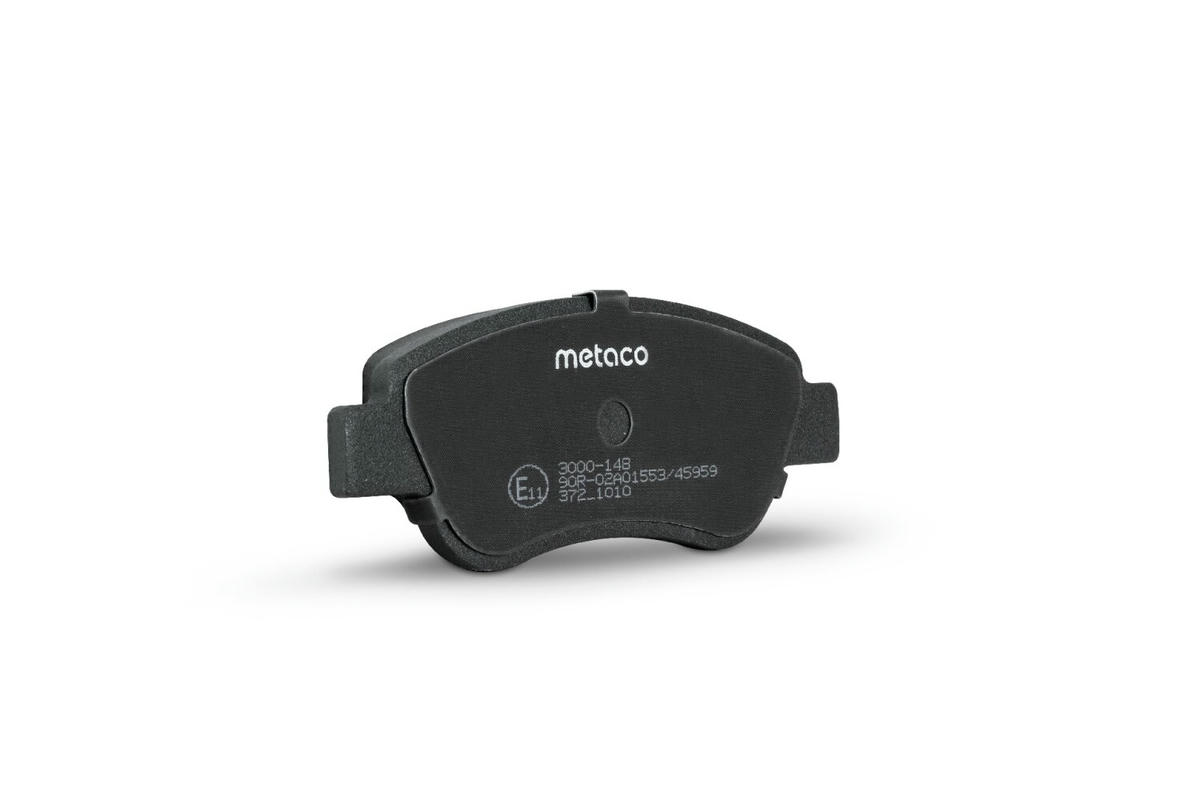 Колодки тормозные передние к-кт metaco 3000-148 preview 2