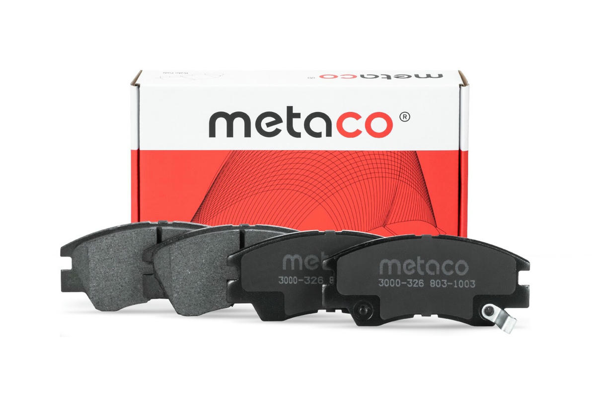 Колодки тормозные передние к-кт metaco 3000-326 preview 1
