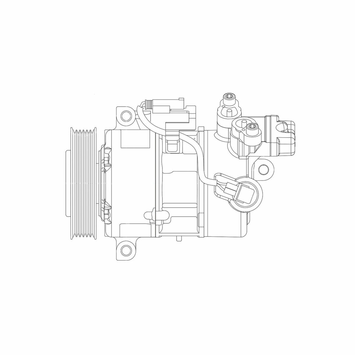 Компрессор кондиц. для а/м BMW 3 (E90) (05-)/1 (E81) (04-) (LCAC 26173) preview 3