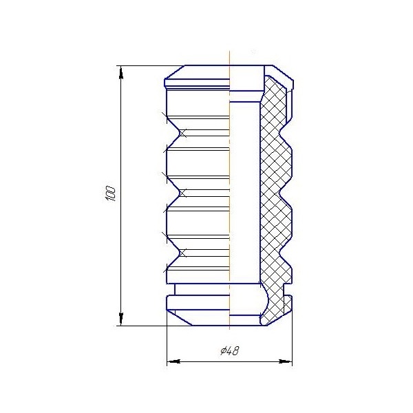 Пыльник с отбойником TRIALLI BCS 0133 preview 2