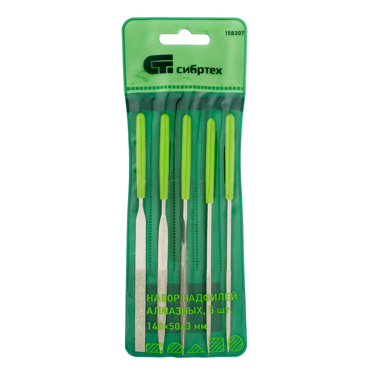 Набор надфилей алмазных 140х50х3 5шт СИБРТЕХ preview 7