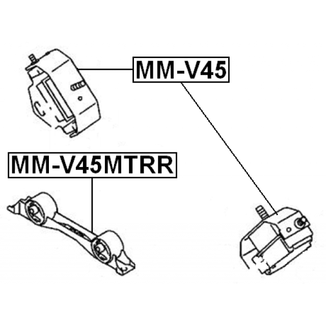 Опора двигателя задняя FEBEST MM-V45MTRR preview 2