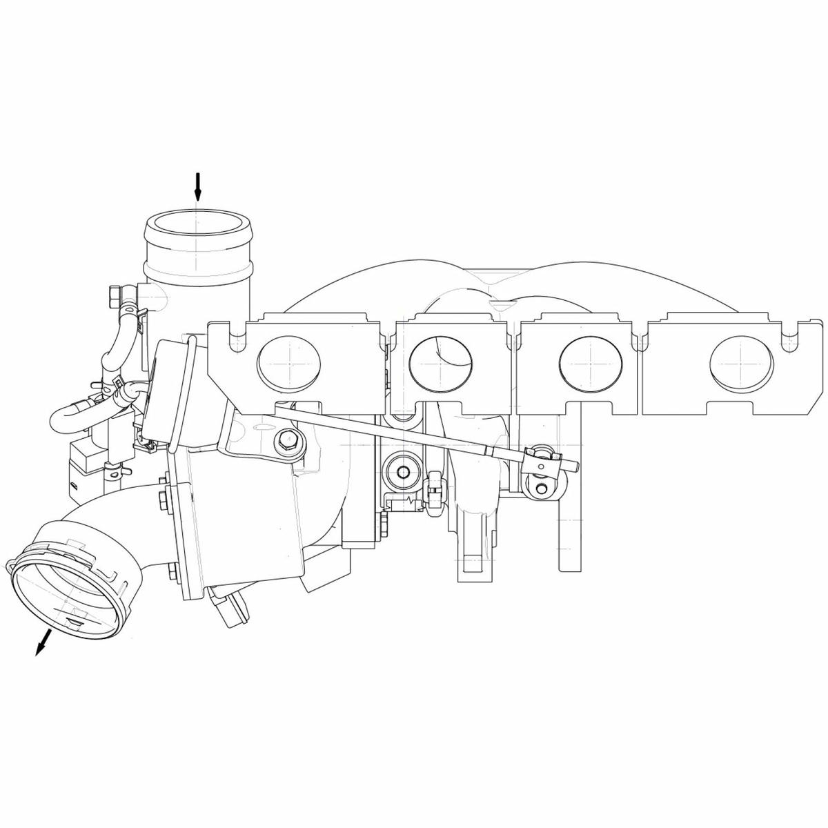 Турбокомпрессор для а/м Skoda Octavia (04-)/VW Passat B6 (05-) 1.8T (BZB,CDAA) (LAT 1848) preview 5