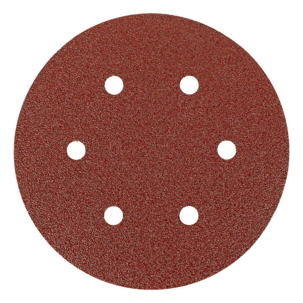 Круг абразивный на ворсовой подложке под "липучку", перфорированный, P 60, 150 мм, 5 шт MATRIX 73837 preview 2