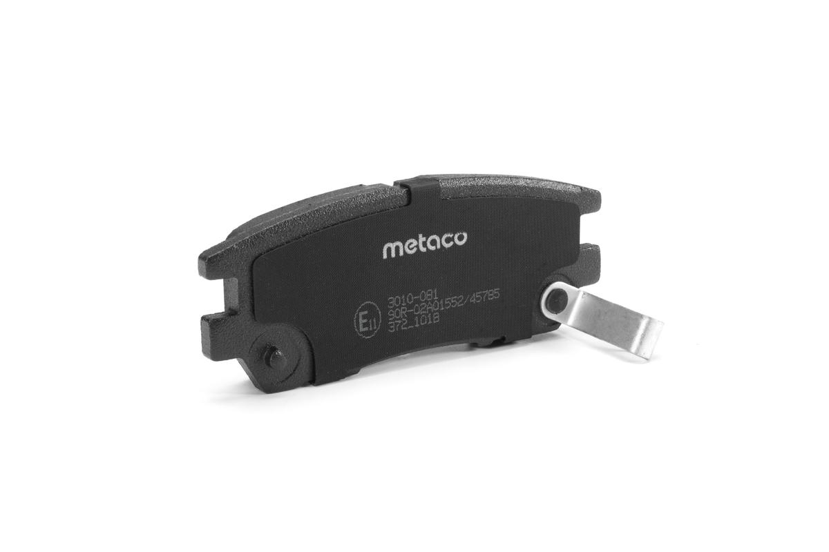 Колодки тормозные задние дисковые к-кт metaco 3010-081 preview 3